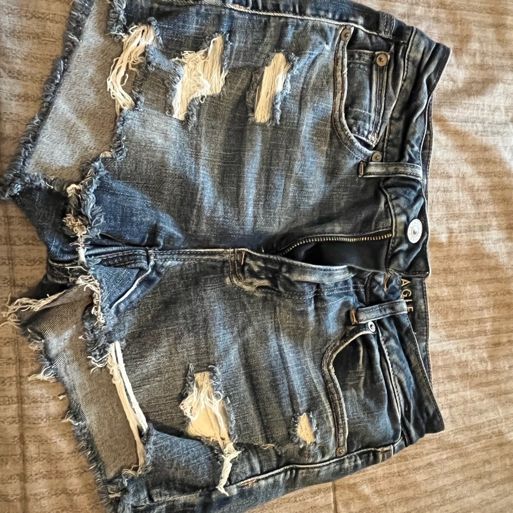 Distressed short shorts from American Eagle.